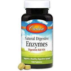 Carlson Natural Digestive Enzymes Digestive Aid #34 100 Tablets