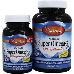 Carlson Labs Norwegian Super Omega-3 Gems 100 30 softgels