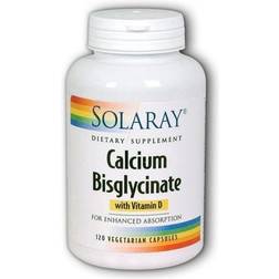 Solaray Calcium Bisglycinate with D-3 1000 mg 120 VegCaps 120 pcs