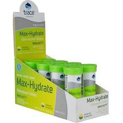 Trace Minerals Research Max-Hydrate Immunity Tube Lemon-Lime 10 Tablets