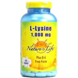 Nature's Life L-Lysine 1000 mg 250 Tablets