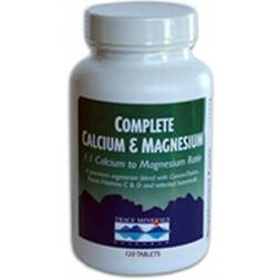 Trace Minerals Research Complete Calcium and Magnesium 500 mg 120 Tablets