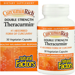 Natural Factors CurcuminRich Double Strength Theracurmin (30 Vegetarian Capsules) 60