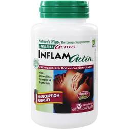 NaturesPlus Herbal Actives InflamActin 60 Vegetarian Capsules