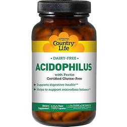 Country Life Acidophilus with Pectin 100 Vegetarian Capsules