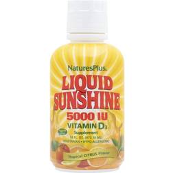 Nature's Plus Liquid Sunshine Vitamin D3 Tropical Citrus 5000 IU 16 fl oz