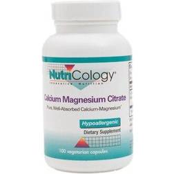 NutriCology Calcium Magnesium Citrate 100 Vegetarian Capsules 100 pcs