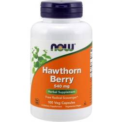 Now Foods Hvidtjørnebær 540 mg 100 Kapsler 100 stk