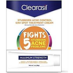 Clearasil Stubborn Acne Control 5 in 1 Spot Treatment Cream, 1 oz