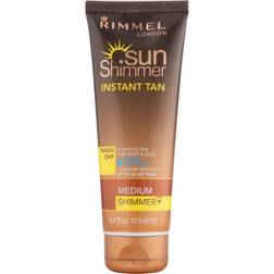 Rimmel Rimmel Sunshimmer Water Resistant Wash Off Instant Tan Shimmer Medium Shimmer 125ml