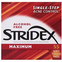 Maximum Strength Alcohol Free Acne Pads, 55 count