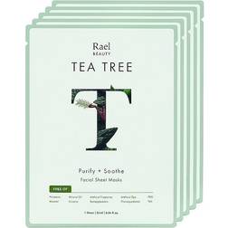 Rael Rael Beauty Tea Tree Facial Sheet Masks 5 Masks