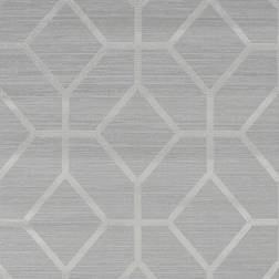 Graham & Brown Boutique Asscher Beige Geometric Textured Wallpaper