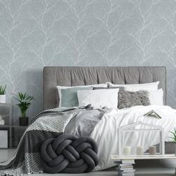 Fresco Duck Egg Winter Tree Wallpaper