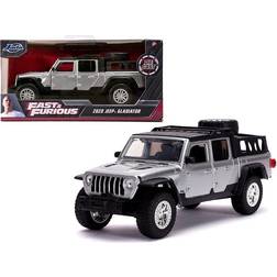 Jada 2020 Jeep Gladiator Pickup Truck Silver with Black Top "Fast & Furious" Movie 1/32 Diecast Model Car