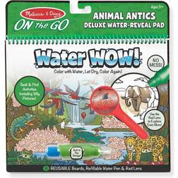 Melissa & Doug Water Wow Animal Antics Deluxe Water Reveal Pad