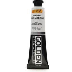 Golden Iridescent Bright Gold (Fine) Open Acrylic Paint 2 oz