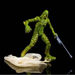 Jada The Creature from the Black Lagoon 6.75" Moveable Figurine with Spear Gun and Fishing Net and Alternate Head and Hands "Universal Monsters" Series by