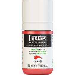 Liquitex Professional Soft Body Acrylic Color, 2 oz. Bottle, Cadmium-Free Red Light