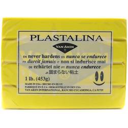 Plastalina Modeling Clay yellow 1 lb. bar