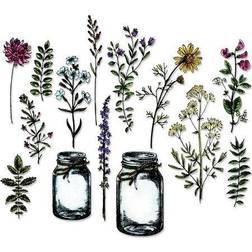 Sizzix Framelits Dies By Tim Holtz 23/Pkg-Flower Jar