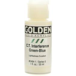 Golden Golden Fluid Acrylics 30 ml 2484 C.T. Interference Green-Blue