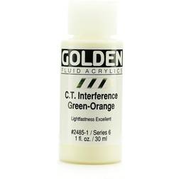 Golden Golden Fluid Acrylics 30 ml 2485 C.T. Interference Green-Orange