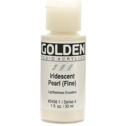 Golden Iridescent Pearl Fine Fluid Acrylic Paint