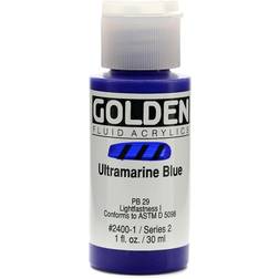 Golden Fluid Acrylics ultramarine blue 1 oz