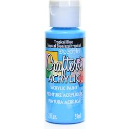 Deco Art Crafter's Acrylic Paint, 2-Ounce, Tropical Blue