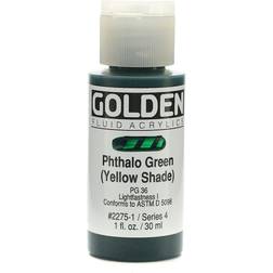 Golden Fluid Acrylics phthalo green yellow shade 1 oz