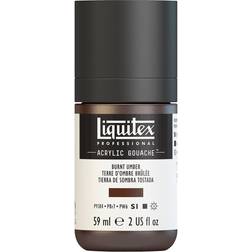 Liquitex Professional Acrylic Gouache burnt umber 2 oz