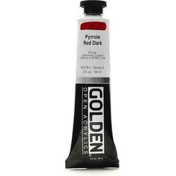 Golden Open Acrylics Pyrrole Red Dark, 2 oz Tube