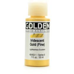 Golden Iridescent Gold Fine Fluid Acrylic Paint