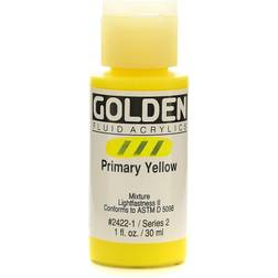 Golden Fluid Acrylics primary yellow 1 oz