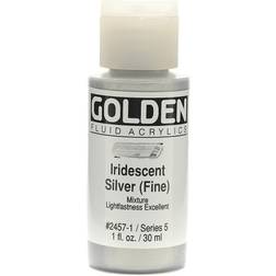 Golden Fluid Acrylics iridescent silver fine 1 oz