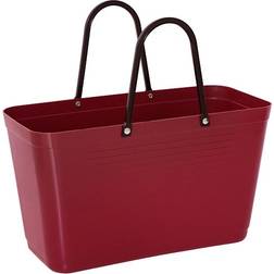 Hinza Shopping Bag Large (Green Plastic) - Maroon