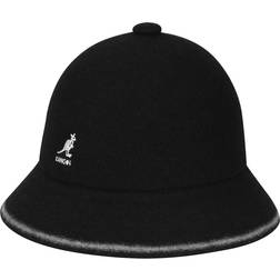 Kangol Stripe Casual Bucket Hat - Black/Off White