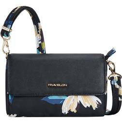 Travelon Anti-Theft Addison Convertible Belt Bag - Midnight-floral