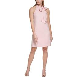 Vince Camuto Bow-Neck Halter Dress - Blush