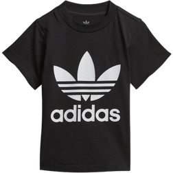 Adidas Toddler's Trefoil Tee - Black/White (DV2829)