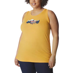 Columbia Bluff Mesa Tank Plus Size Women's - Mango Heather/Van Life 3