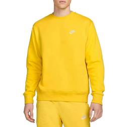 Nike Sportswear Club Fleece Crew Sweater - Vivid Sulphur/White