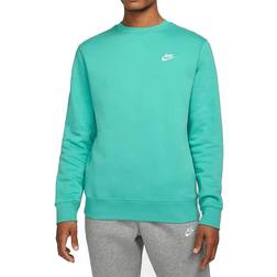 Nike Sportswear Club Fleece Crew Sweater - Washed Teal/White