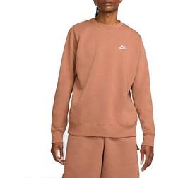 Nike Sportswear Club Fleece Crew Sweater - Mineral Clay/White