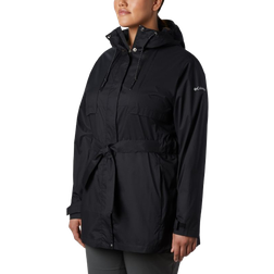 Columbia Women's Pardon My Trench Rain Jacket Plus Size - Black