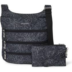 Baggallini Big Zipper Bag - Midnight Blossom