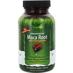 Irwin Naturals Concentrated Maca Root and Ashwagandha 75 Liquid Softgels