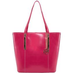 McKlein M Series Cristina Leather Tablet Tote - Fuchsia