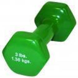 Cast Iron Vinyl-Coated Dumbbells, 3 lb